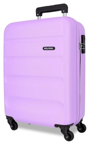 Roll Road Flex Maleta de Cabina Morado 38x55x20 cms Rígida ABS Cierre de combinación Lateral 33L 2,46 kgs 4 Ruedas Dobles Equipaje Mano