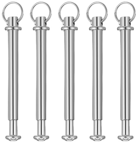 TOPBATHY Rivets Métalliques Avec Anneaux Pour Éventail Pliable Kit De Réparation 5 Sets Accessoires De Fixation Pour Eventail Portable 3X0.3 Pouces