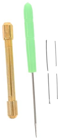 VILLCASE 7piezas Herramienta De Implantación De Pelucas De Silicona Para Muñecas Kit Agujas De Crochet y Mango De Cobre Para Diy y Reenraizamiento De Cabello Muñecas Color Aleatorio