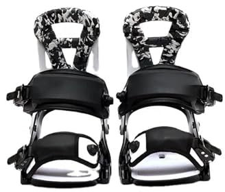 HWJFDC Fixations Snowboard Fixations de Snowboard personnalisées à dégagement Rapide en Aluminium réglable Noir