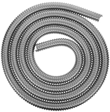 OSOLADY Cable Sleeve Hose Stainless Steel Threaded Hose Wire Organizer Spiral Design for Indoor and Outdoor Use
