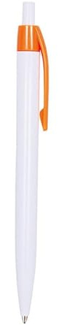 VANDA 100 Penne Personalizzate con Scritta e Logo - Penna in Plastica con Stampa UV a Colori, Idea Personalizzabile Ufficio, Inaugurazioni, Fiere, Gadget Promozionali (Arancione, 100 Penne)