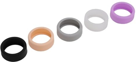 Drfeify Smart Ring Sleeve Set Flexible Anti -Scratch -Silikon Ringabdeckung für Alle Intelligenten Ringe, Modisches Design für den Abzug Verschiedener Outfits, Hautfreundliche und Komfortable (S)