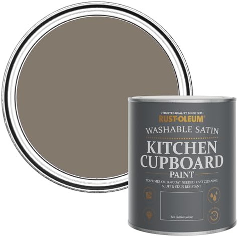 Rust-Oleum Scrubbable Kitchen Wood, Cupboard and Cabinet Paint in Satin Finish - Windy Nook 750ml