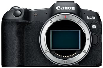 Canon EOS R8 (Body) - 24.2MP Full-Frame Mirrorless Camera, Dual Pixel CMOS AF II - 4K (Renewed)