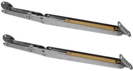 SHINEOFI 2pcs Heavy Duty Pneumatic Support Rods for Bed Lid Support Hydraulic Buffer Strut Chest Hinges for Cabinet and Car Trunk Applications