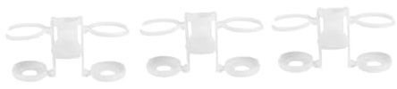 Hemobllo 3 Pezzi Porta Bicchieri in Plastica ABS per Ombrellone da Spiaggia Supporto Portatile per Bevande Facile da Installare Resistente e Stabile per Patio Esterno Riutilizzabile