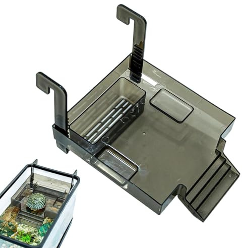 Plateforme De Baignade Pour Tortues D'Aquarium Aire de Repos avec Escalier | Îlot De Bain De Pour Aquarium À Reptiles Pour Balcon Restaurant Salon Grenouille Tortues Crabes Salamandres