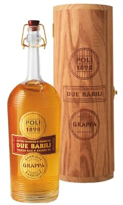 Poli, Grappa Due Barili in Tubo Legno - 700 ml