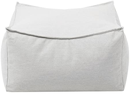 blomus Outdoor Hocker -Stay- | Wetterfest, wasserabweisend & schnelltrocknend – Sitzsack & Sitzpouf für Garten & Terrasse | Farbe Cloud | 40H x 60B x 60T cm