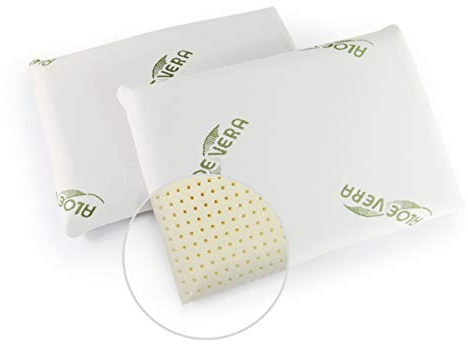 GIU.NE® Niedriges Kissen aus Memory-Schaum, neue Generation, 100% waschbar, Anti-Erstickungsschutz, für alle Altersgruppen, hypoallergen, Farbe Weiß, Größe 60 x 40 x 9 cm