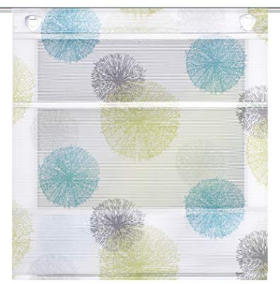 Home Fashion MAGNETROLLO BAMBUSOPTIK Rawlins, BLAU GRÜN, 130 X 45 cm, 091498-6407 BLAU GRÜN 130x45 cm