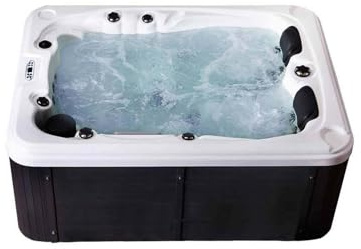 HOME DELUXE - Idromassaggio esterno - Beach Pure - Dimensioni: 210 x 155 x 83 cm - Include riscaldamento, 51 ugelli massaggianti e 24 sorgenti luminose I Jacuzzi, idromassaggio esterno per 3 persone