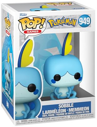Funko POP! Spel: Pokemon - Sobble - Samlarobjekt vinylfigur - Presentidé - Officiella varor - Leksaker för barn och vuxna - TV-spel fans - modellfigur för samlare och display