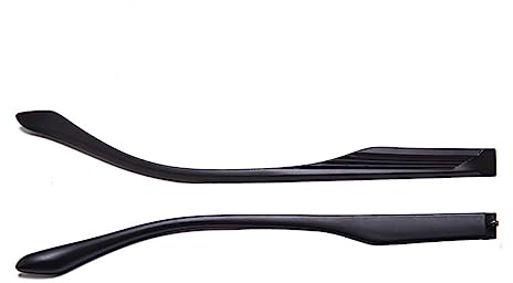 ZEALMAX 1 Paar Universal-Kunststoff-Brillenbeine und -bügel, Brillen-Ersatzbügel für Männer und Frauen, schwarz