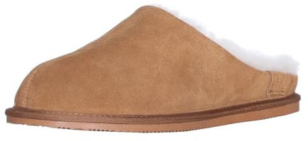 Harrys-Collection Herren Lammfell-Schuhe Reykjavik - Warme Leder-Hausschuhe mit 100% Merino Lammfell-Futter & Rutschfester TPR-Sohle, Größen 41-48