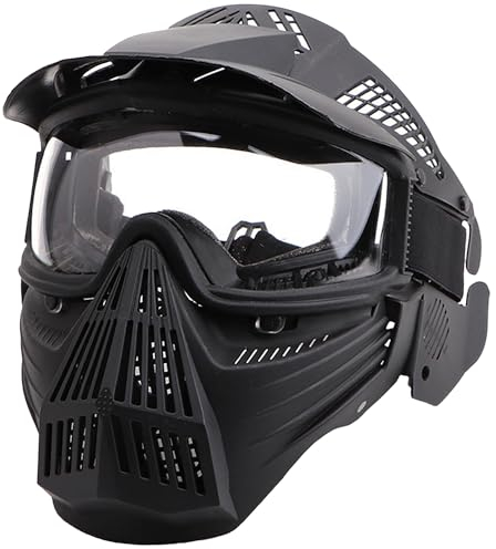 Gunyoo Maschere tattiche per paintball airsoft integrale per caccia BB, CS Game Tactical Gear antiurto con occhiali, attività all'aperto