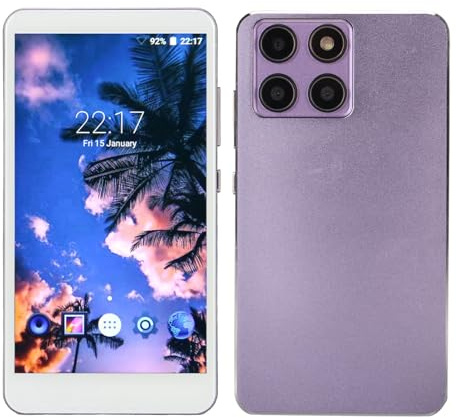 16GB MP4 Player with Bluetooth and WiFi, 5.0 Inch Full Touchscreen, MP4 Player with, Music Player with Wired Headphone, Audio Player Support Photo FM Radio (Purple)