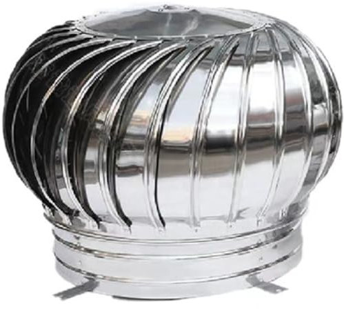ILOOXI Comignolo Canna Fumaria in Acciaio Inox, Comignoli Girevoli, Camino Cappello Testa, Eolico Comignolo Girevole A Bagno D'olio (Size : 160mm/6.3in)