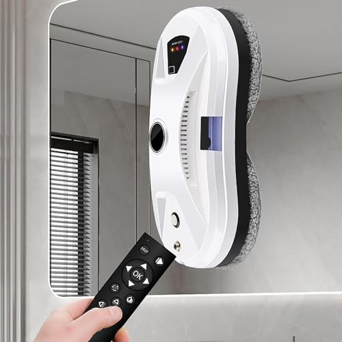 Annuod Robot per La Pulizia Automatica delle Finestre, Robot Aspirapolvere Intelligente, Aspirazione Potente da 5600 Pa, per Finestre Interne/Esterne/edifici Alti/Porte in Vetro/Piastrelle