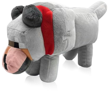 Philoctes Plüschtier Stofftier 30cm, Grau Wolf Kuscheltier Figuren Plush, Lustiges Plüsch Kuschelig Ideal zum Sammeln Puppe Geschenk für Kinder Fans