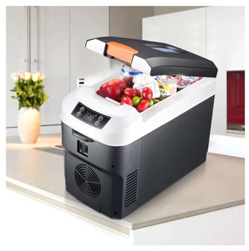 HAZARA Glaciere A Compression Grande Capacité 10l ， Frigo 12v éCran Tactile Intelligent, Chaud Et Froid RéGlable ， Frigo Camping Car Convient Aux Voitures Et Au Camping