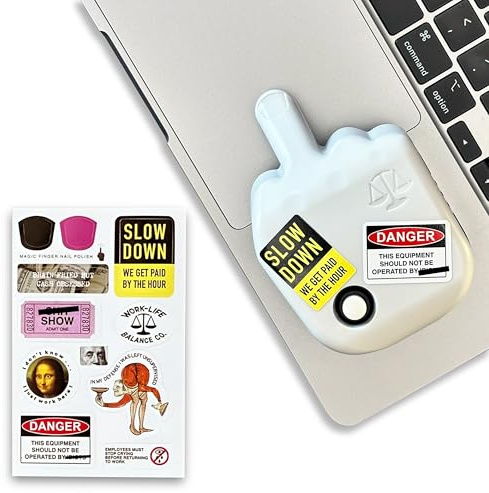 Laptop Touchpad Jiggler - Doesn't Work on DeII - Keeps Active Laptop Trackpads - Undetectable - Cordless Mouse Jiggler - Mechanical Mouse Mover - 6 Months on AA Battery - ON/Off Switch