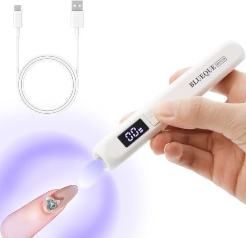 Mini lampada per unghie Aolkee LED lampada per unghie gel lampada UV per unghie gel palmare ricaricabile USB con schermo LED portatile
