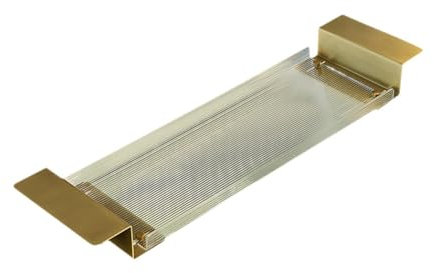 Gralara Acryl-Badewannen-Tablett, Badewannen-Ablage, Bade Regal für Kerzen Handtuch, 80 cm Länge