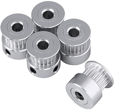 Mobestech 5stücke Riemenscheibe Drucker Synchron-riemenscheibe Innenloch Kompatibel Mit Breiten Riemen Aus Robustem Aluminium Lieferumfang Scheiben Je Schrauben Pro Scheibe