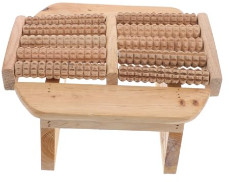 WRITWAA Multifunktionaler Holzmassagehocker Stabiler Fußhocker Für Sauna Bad Fußbad Sitzstuhl Vielseitig Für Dusche Und Badezimmer Zum Entspannen