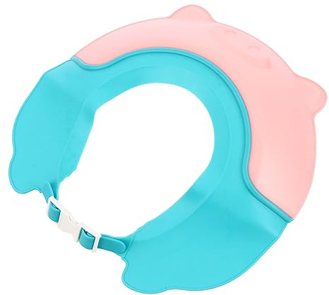 SWOOMEY Badehaube für Junge Mädchen und Kleinkinder Duschkopfbereich mit Schweinchen-design Pp-material Breiter Rand mit Rückflussschutz zum Baden Haarewaschen und Reisen