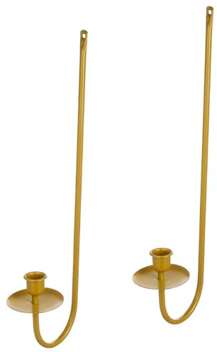 VICASKY 2pezzi Portacandele in Metallo Da Parete Applique Per Candele Decorative Per Montaggio Vite Per Stili Decorazione