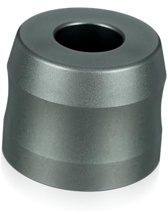 BESTYASH Rasiererhalter Mit Fuß Kompakter Rasierständer Für Herrenrasierer Aus Aluminiumlegierung Rutschfest Und Rostfrei Für Badezimmer Und Reise 4.5X4.5X3.5 Cm