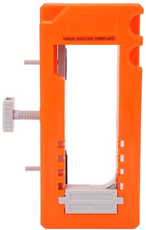 Garosa Gabarit de Routeur à Charnière de Porte Polyvalent avec Guides D'angle, Réglages Rapides, Idéal pour les Nouvelles Installations de Porte et Remplacements