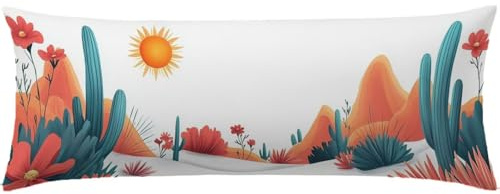 Chiaretto Cuscino per Dormire Laterale 40x120 Cuscino Lungo per Dormire Lateralmente per Gravidanza e Sostenere la Maternità, Migliorare La Qualità Del Sonno, Federe Cuscini Letto Motivo Fiori Q-762