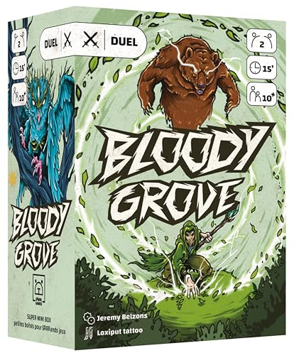 Blackrock Games Bloody Grove - Jeu de Société Stratégique pour 2 Joueurs | Format Poche | Jeu de Cartes Tactique | Deck-Building & Affrontement | Grrre Games