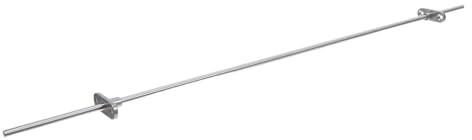 BESTonZON Barra Metálica Colgante para Archivadores 50 Cm Soporte Resistente y Anticorrosión, Riel para Carpetas y Cajones de Oficina, Organizador de Archivos para Escritorio y Armarios