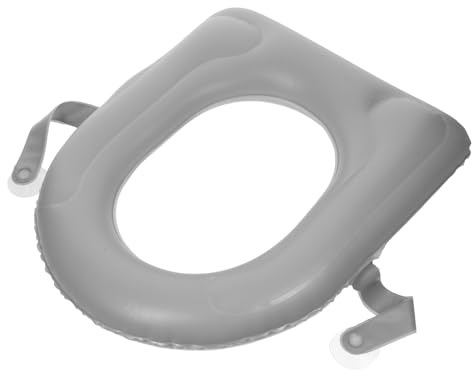 PENIKOKO Aufblasbares Toilettensitzkissen Leicht Aufzublasen und Reinigen mit Saugnäpfen aus Pvc für Senioren und Reisen zu Hause