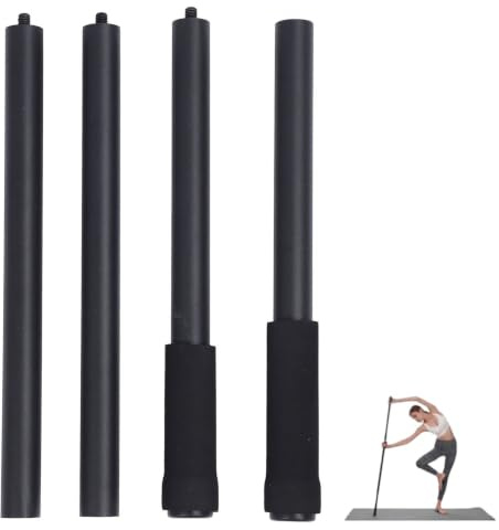 Yoga Stick Flexibility and Balance Versatile Exercise Stick Steel Adjustable Stretching Bar with Foam Handles for Stretching Equipment Mobility Fitness