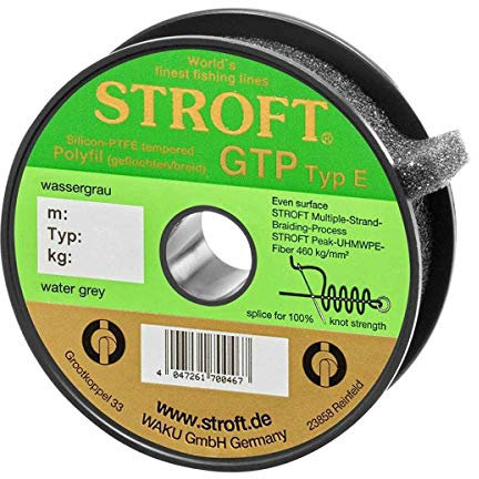 WAKU Stroft Schnur GTP Typ E geflochten wassergrau 150m Typ E4 9,50kg