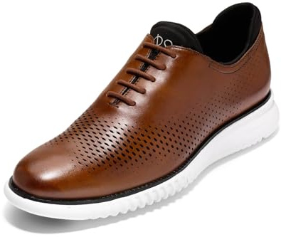 Cole Haan Mens 2 Zerogrand LSR Wing British Tan/Black/Ivory 10.5 D - Medium
