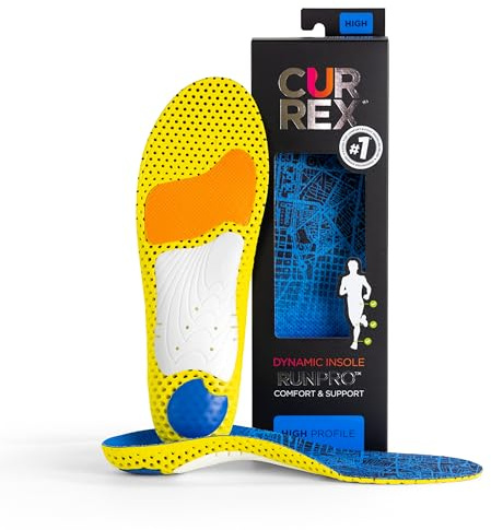 CURREX Einlegesohle RunPro - Einlegesohlen Sport für eine neue Dimension des Laufens. Sport Einlegesohlen für Verletzungsprävention, Stabilisation und volle Performance. High Profile