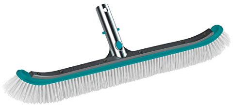 BAYROL Reinigungsbürste 50 cm mit Polypropylen-Borsten für die Poolreinigung - Verbindungsstück aus Aluminium - verwendbar auf allen Pooloberflächen - kompatibel mit allen Standart-Teleskopstangen