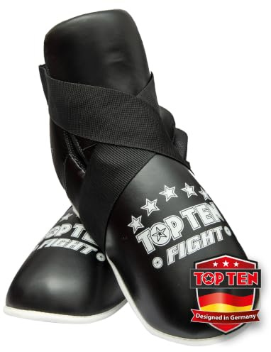 TOP TEN Fight Foot Guard Black Size S