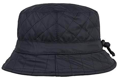 HatBee Gorro de lluvia acolchado para mujer con cordón, elegante gorro para mujer en 5 colores, gorro de lluvia moderno, sombrero de pescador, cubo para el aire libre, enrollable, besuqueable,