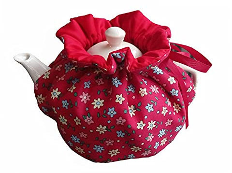 Tee Cozies, Baumwolle Vintage Floral Teekanne Staubabdeckung Tee Cosy, Küche Home Dekorative Teekannen Gemütlich mit Isolierung Pad für Hausfrau, Freund, Mama (Farbe #18)