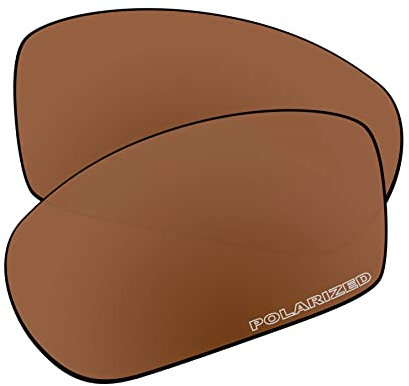 EZReplace Verres de rechange pour lunettes de soleil Oakley Valve 2014 OO9236 (verres polarisés), Polycarbonate marron bordeaux, Taille unique