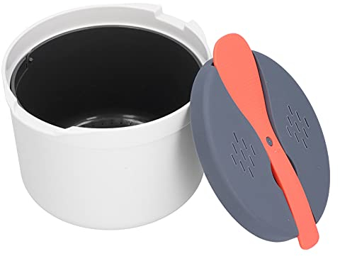 2L Microwave Hot Rice Cooker, Household Microwave Oven Rice Cooker 2 Layer Rice High Temperature Resistant Steam Pot for Home Kitchen Rice Cooking
