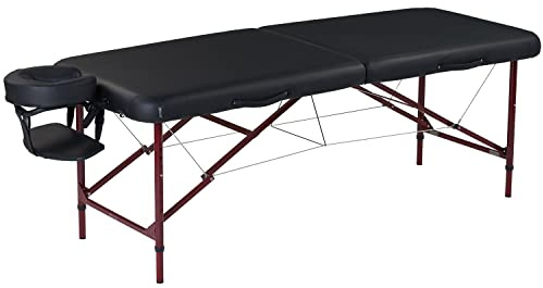Master Massage Zephyr Massageliege Behandlungsliege 71cm aus leichtem Aluminium Ideal für Mobile Massage für Praxis Apotheke Schwarz